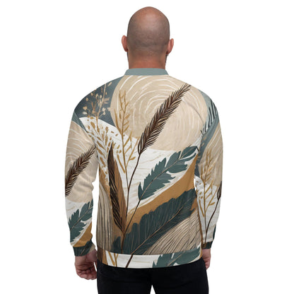 Mens Bomber Jacket - Boho Style Print