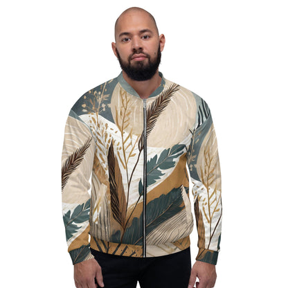 Mens Bomber Jacket - Boho Style Print