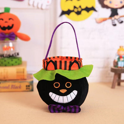 Halloween Witch Pumpkin Tote Bag Children’s Festival Candy Bag