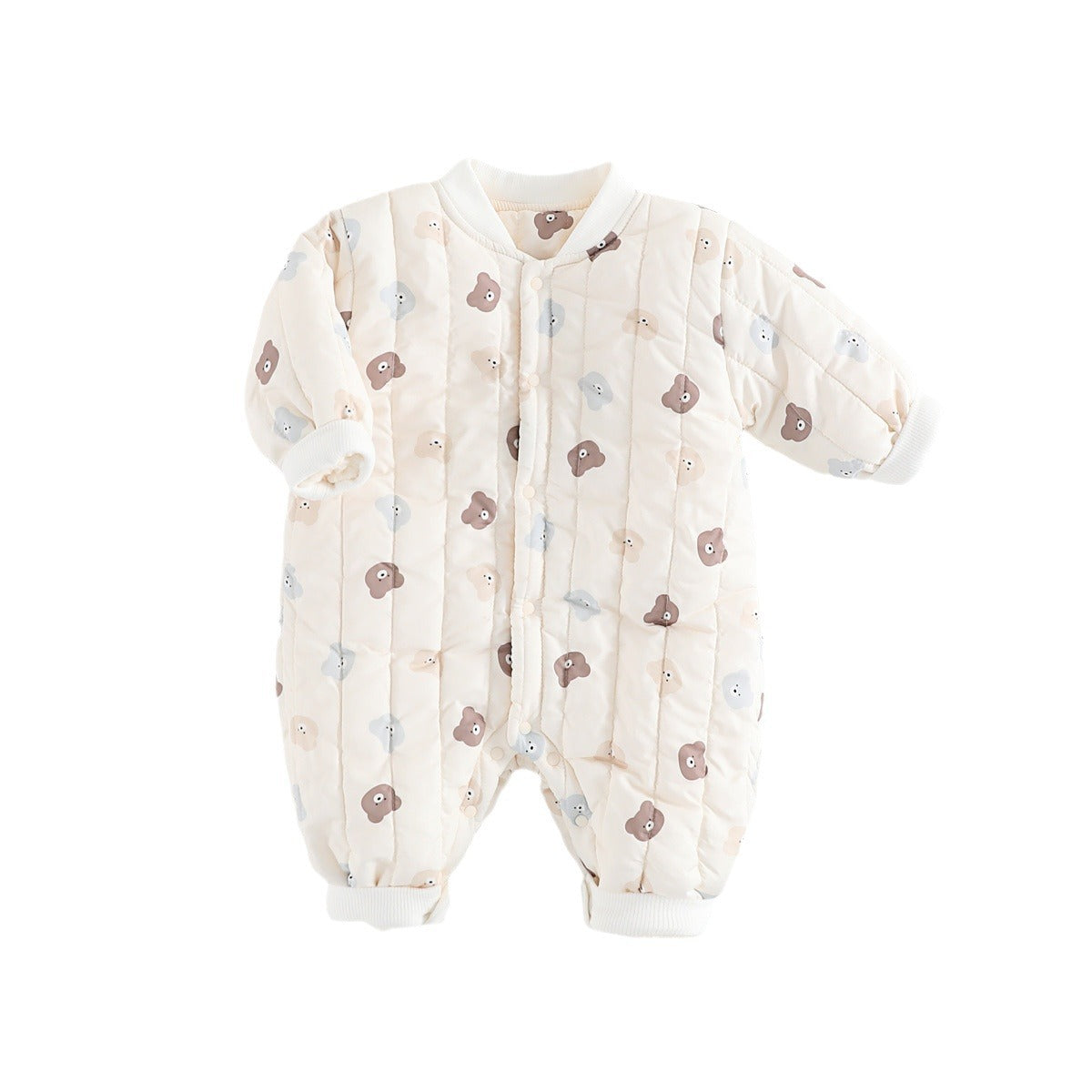 Autumn and Winter Arrival Unisex Baby’s Teddy Printed Fleece-lined and