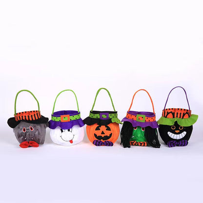 Halloween Witch Pumpkin Tote Bag Children’s Festival Candy Bag