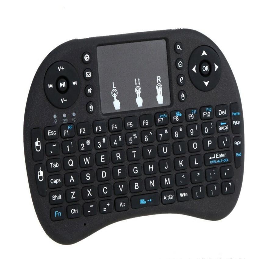 Mini 2.4GHz Wireless Backlit Keyboard Portable Hand-Held with Touchpad