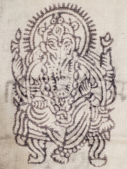 Primordial Om & Ganesha Printed Scarf